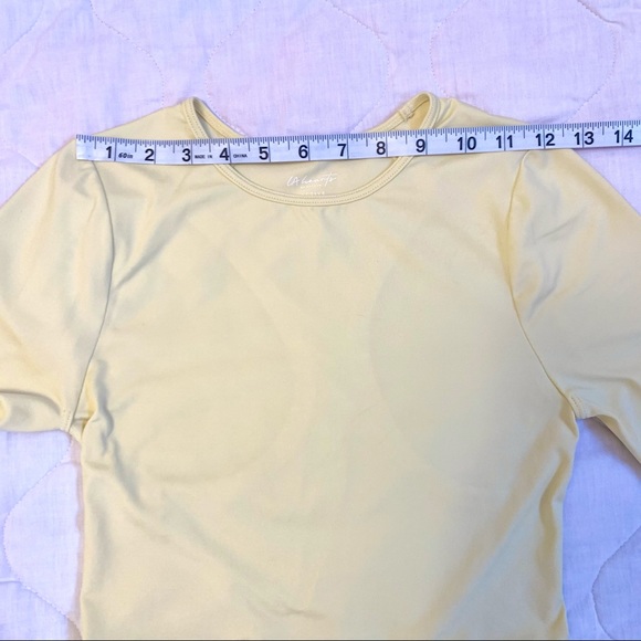 PacSun · NWT Yellow LA Hearts by PacSun Active All Out Long Sleeve Crop Top - Picture 6 of 13